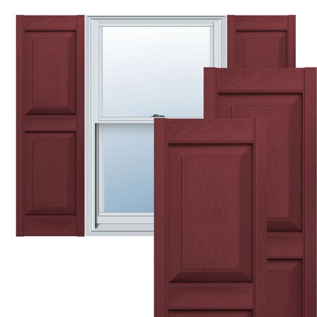 Ekena Millwork Builders Edge, Custom Two Equal Panels, Raised Panel Shutters, BEP2120079078, PR BEP2120079078